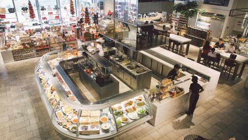 Dean & DeLuca premium food hall interior, Bangkok.